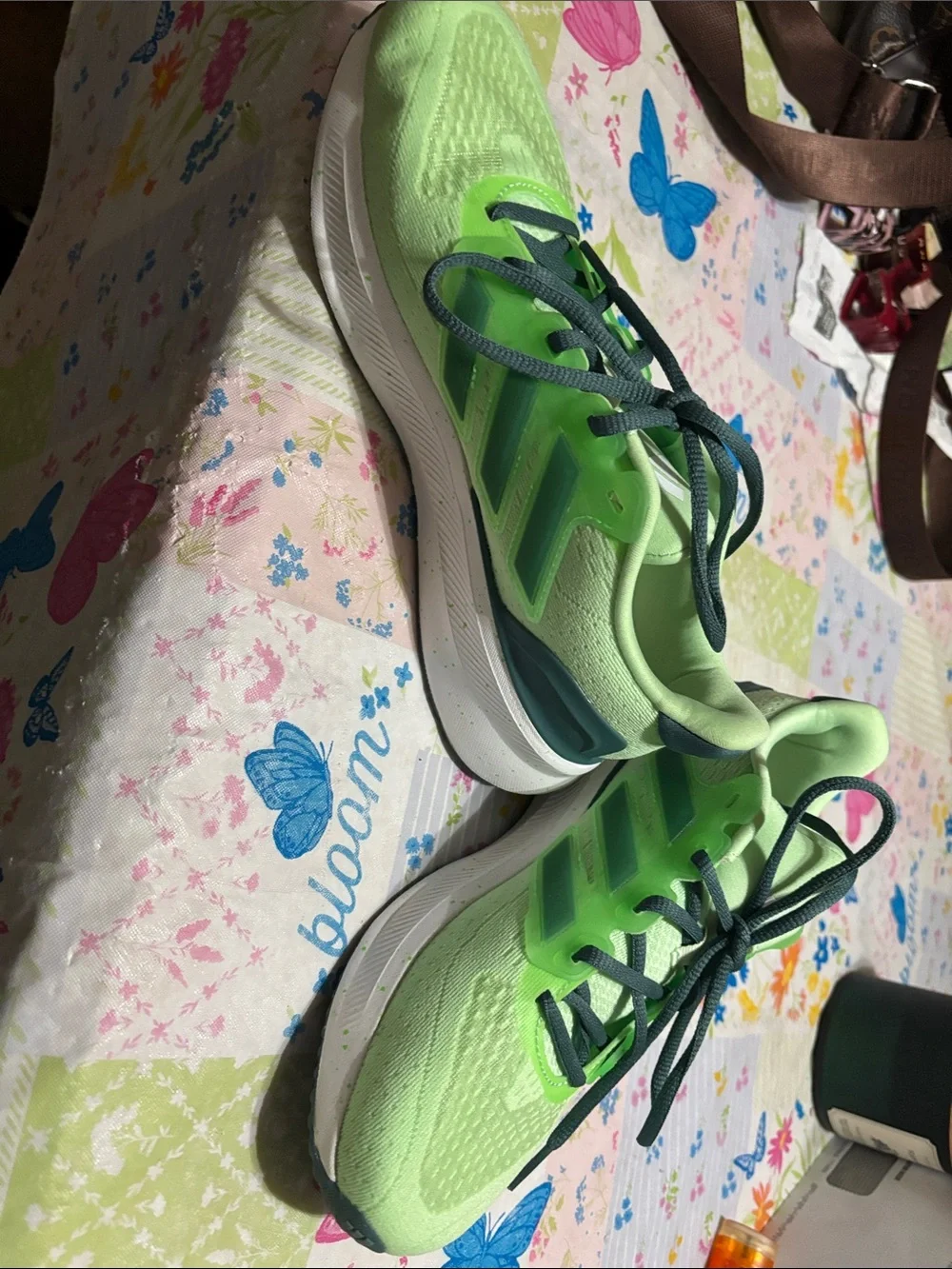 adidas men new without tags Sneakers with Dark Green Accents